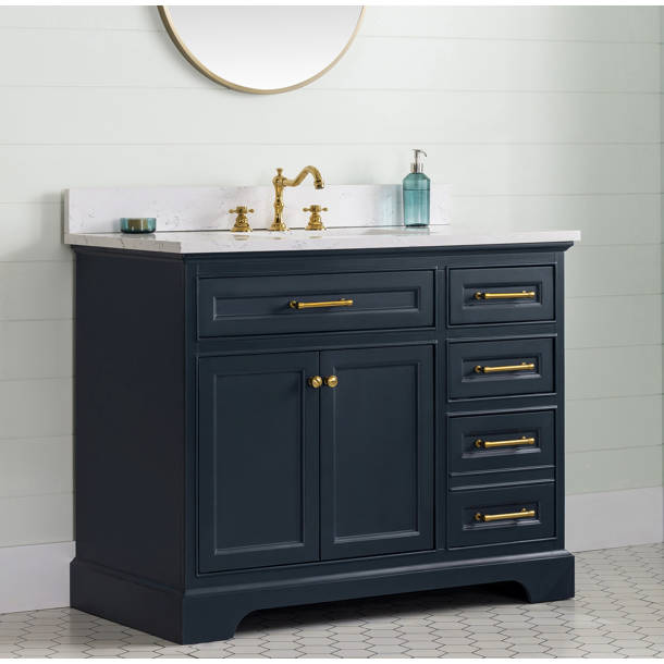 Wade Logan® Aanayah 60'' Single Bathroom Vanity with Stone Top ...