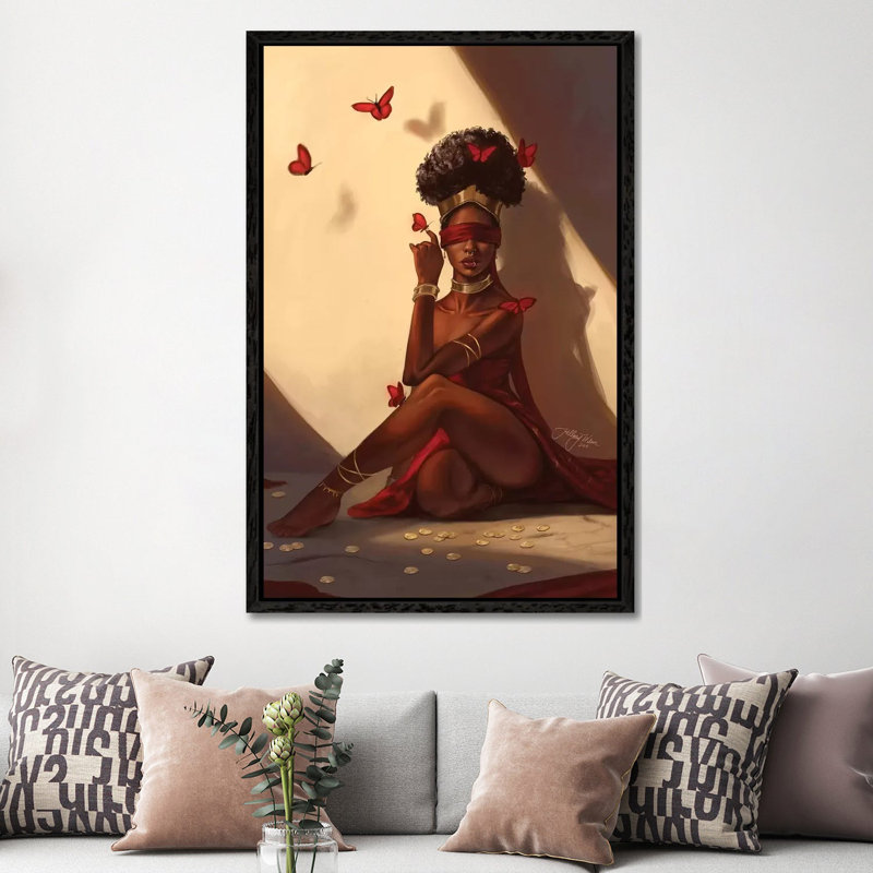 The Oracle by Hillary D Wilson - Wrapped Canvas Print, Black Framed, 152.5 cm H x 101.5 cm W