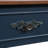 52" Retro Curved Wood Console Table