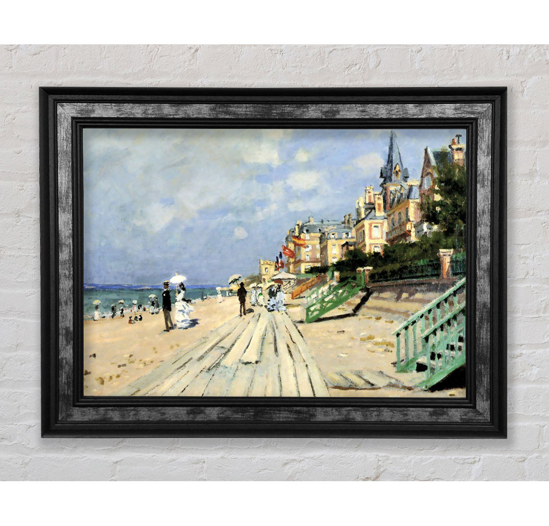 Monet Strand in Trouville - Einzelne Bilderrahmen Kunstdrucke