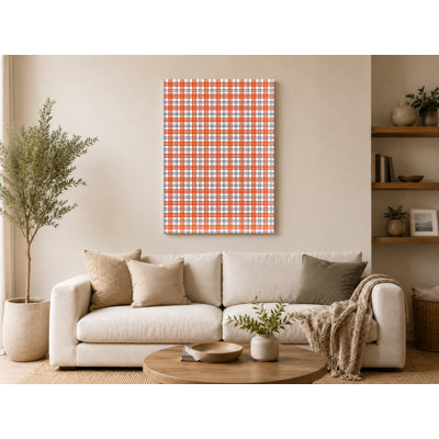 Toile orange et blanche - Équipes nationales de football sur toile