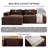 92 " L-Shaped Compression Corduroy Sectional Sofa, Modern Boneless Soft Upholstered Couch with Throw Blanket, No Assembly Required for Small Spaces-1677725181-1677725168