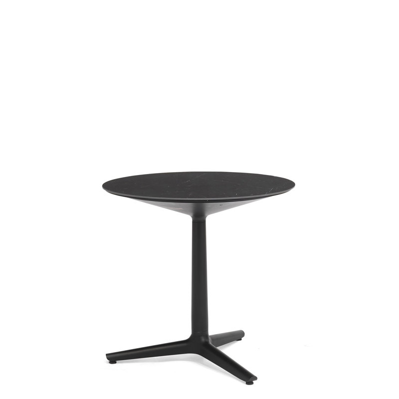 Antonio Citterio Multiplo Round Outdoor Black Marble Table
