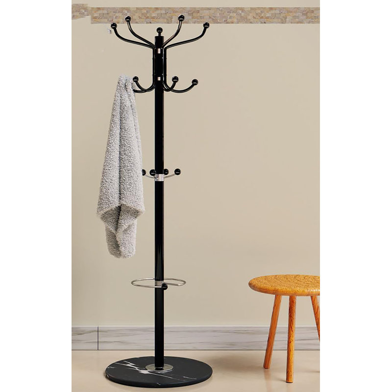 Aslak Metal Freestanding 14 - Hook Coat Rack