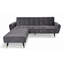 Shiflet 3 Seater Velvet Sofa Bed-55866257