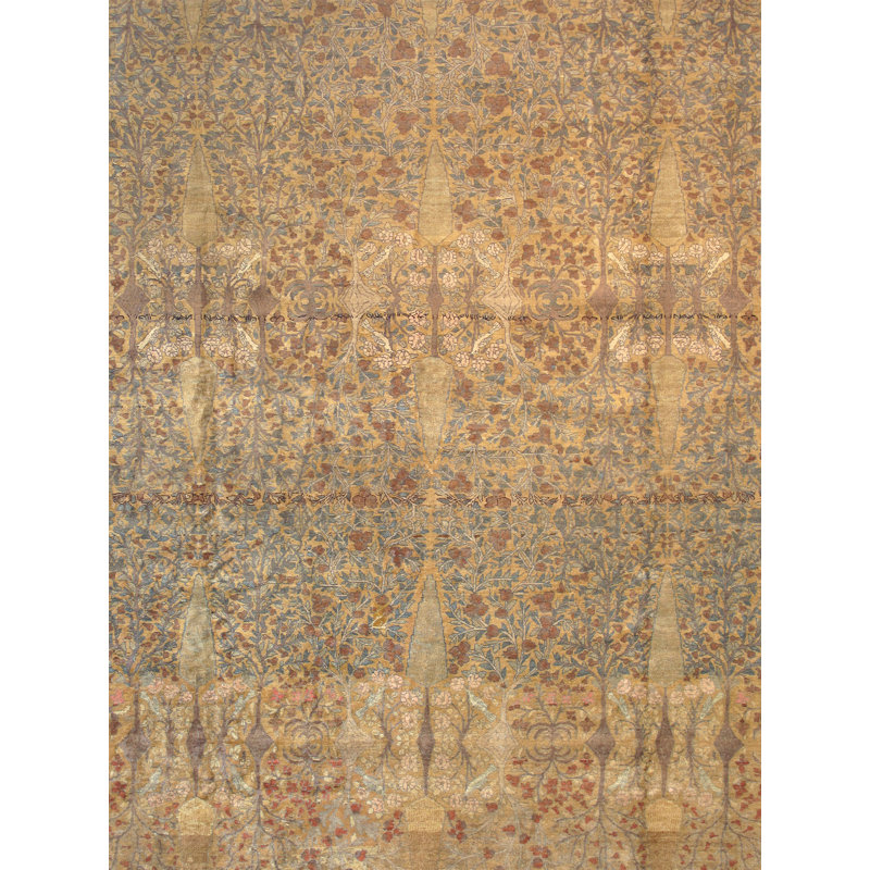 Agra Hand Knotted Wool Oriental Area Rug