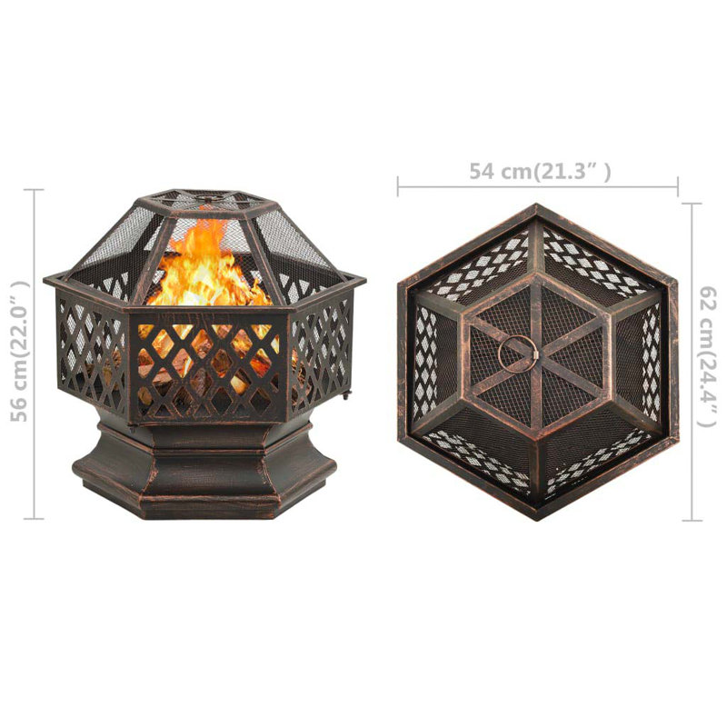 Vendome Column Steel Wood Burning Smokeless Fire Pit