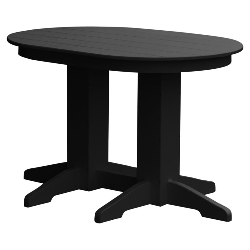 Table de comptoir Keystone Amish Co., 4 PIEDS, Noir