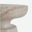 Table d'appoint d'extérieur / d'intérieur en béton léger, finition travertin