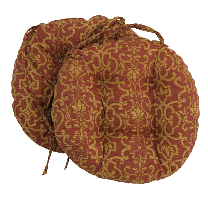 Outdoor 3.5'' Dining Chair Seat Cushion, Vanya Paprika
