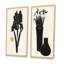 Ensemble d'illustrations florales modernes monochromes I - 2 pièces-1470268115-1470268121