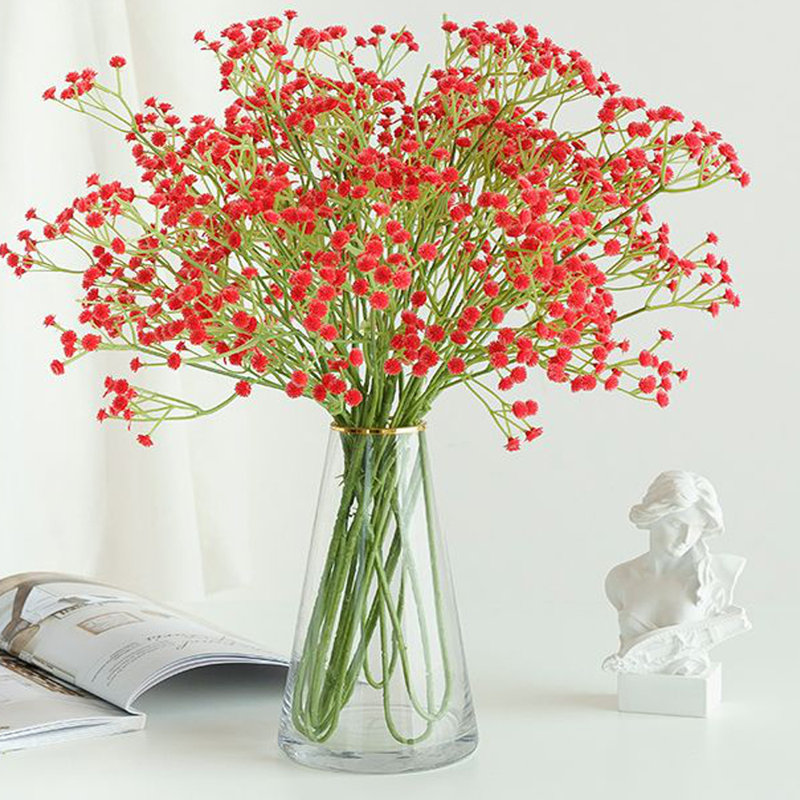 Arrangement floral Baby's Breath, Rouge, H 23,63 po x l 3,9 po x P 3,9 po