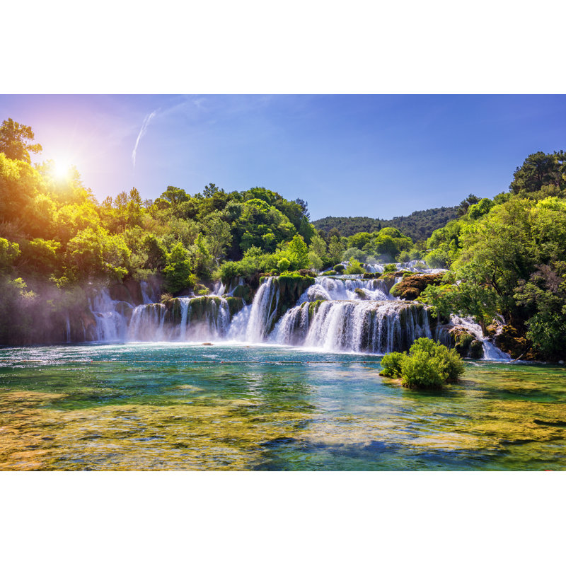 Colona Skradinski Buk Waterfall, Croatia - Wrapped Canvas Print, 51cm H x 76cm W x 3.8cm D