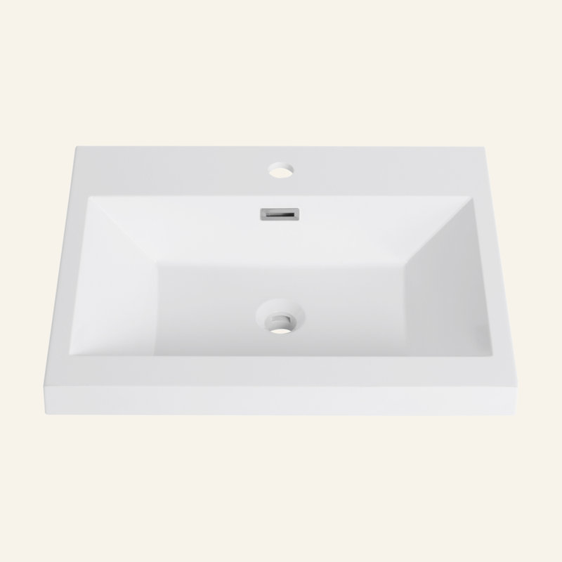 24" Bathroom  Resin Sink