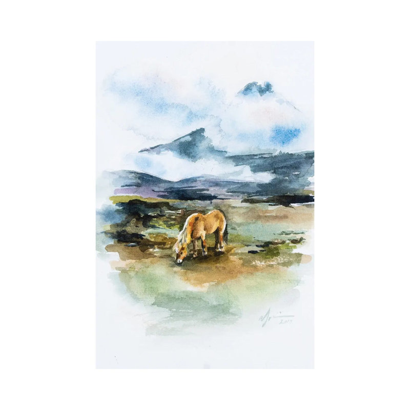 Icelandic Horse 1 Piece Wrapped Canvas Painting, 66.04cm H x 45.72cm W