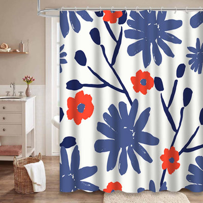 Rideau de douche à 12 crochets