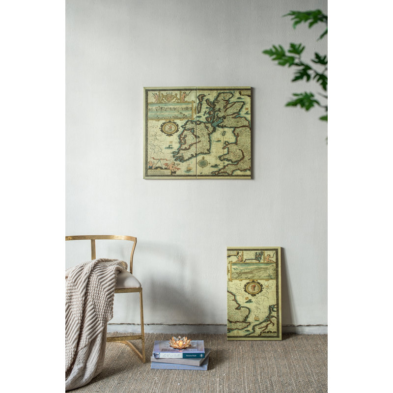 Multicolore S / 3, art mural rectangulaire sur toile 41,3 x 1 x 23,6 po