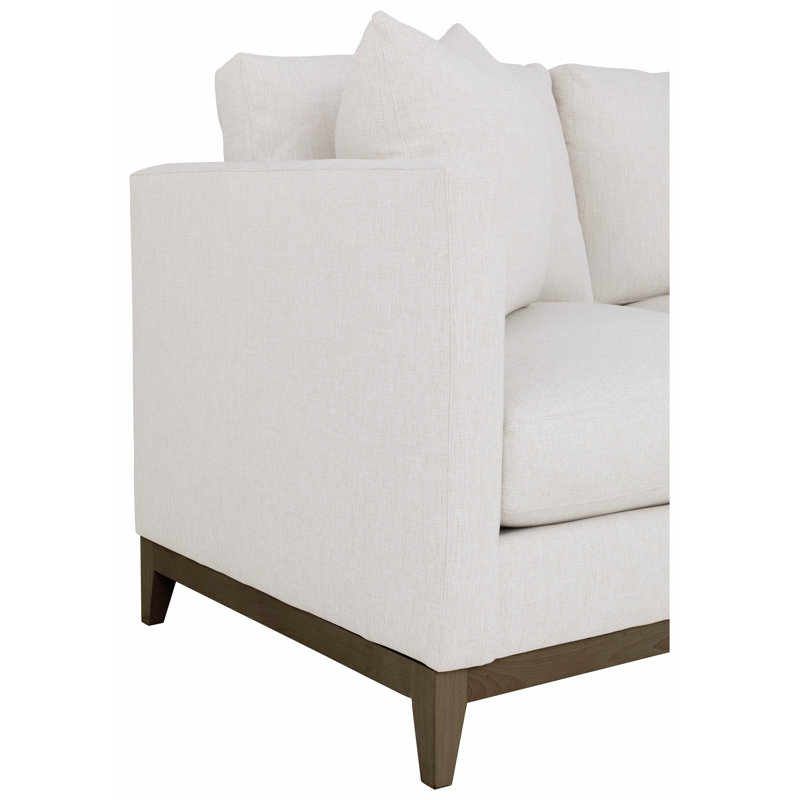 Leather Sofa, Walnut, 1183 Dove