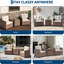 3-Piece Patio Conversation Set, Wicker Armchairs, Cushions, Glass Table Garden-1814541795-1814541801