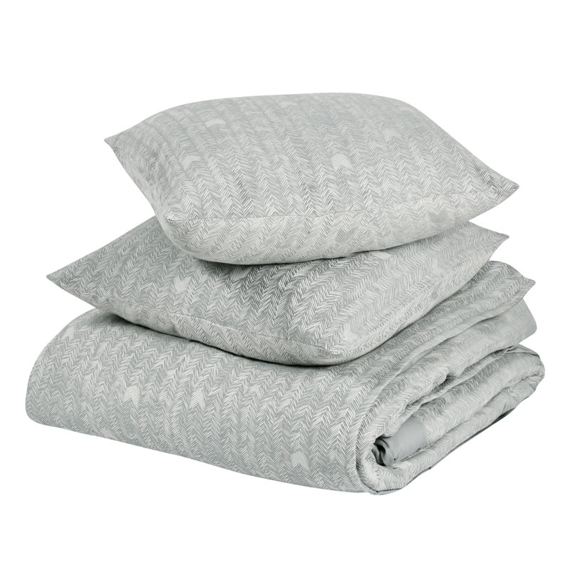 Ensemble de couette 3 pièces en lin mélangé français, King Comforter + 2 Shams
