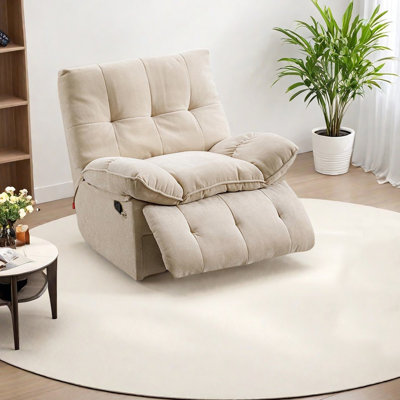Ergonomic Chenille rotating lounge chair