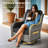 5-piece Outdoor Patio Furniture Set With Swivel Chairs & Coffee Table – Rattan Conversation Set For Front Porch, Backyard, And Deck-1349526513