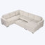 Canapé-lit modulaire surdimensionné en chenille de 108 po Weger-254765726