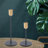 2 Pieces Iron Tabletop Candlestick