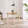 Alissah Solid Wood Farmhouse Round Dining Table Set - Traditional Rustic Kitchen Style