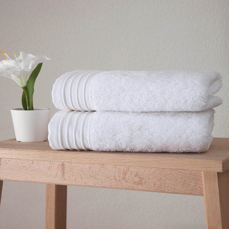 Minnia Plush Hand Towel, White