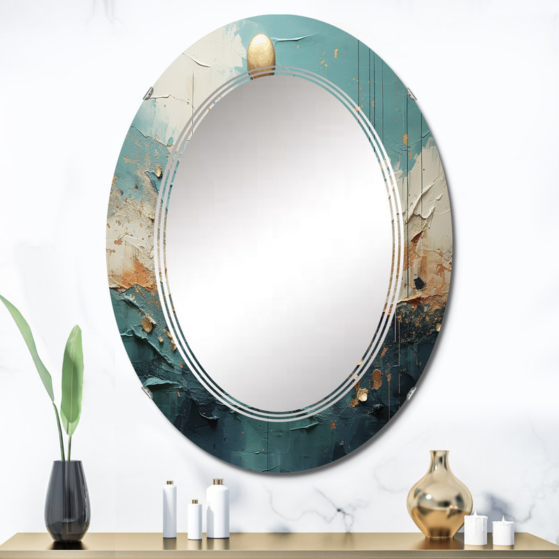 Gerakies - Miroir mural ovale Pluto, 36 po x 24 po