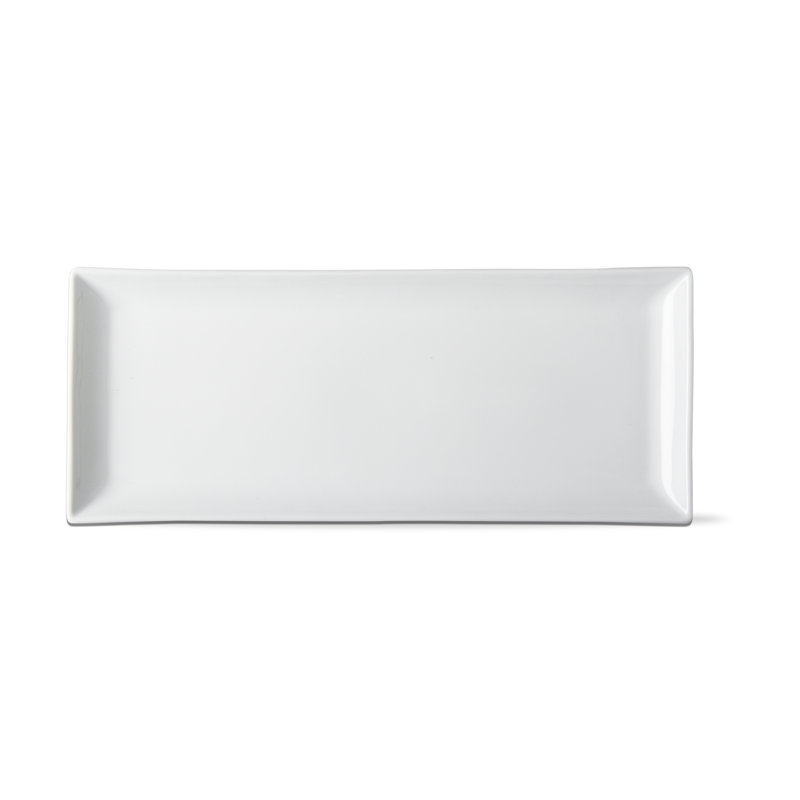 Whiteware Rect Serv Platter, 1.18" H x 7" W x 17.25" D