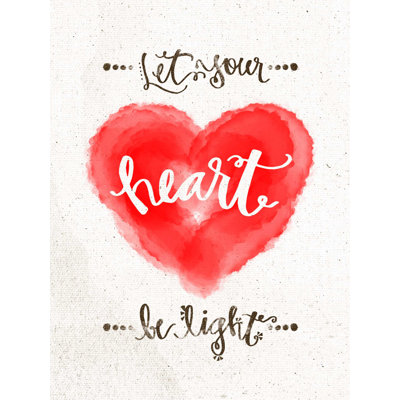 Light Heart - Wrapped Canvas Print