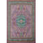 Tapis mauve en laine mauve à motif floral Ziegler 8 x 10