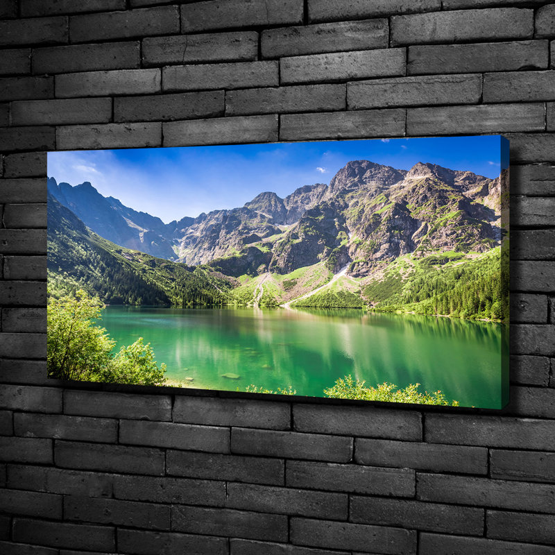 Sea Eye Of The Tatra Mountains - No Frame Print on Canvas