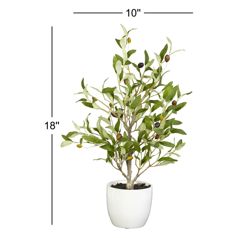 Olive artificielle 18 po en pot