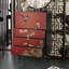 Commode décorative 5 tiroirs en bois massif