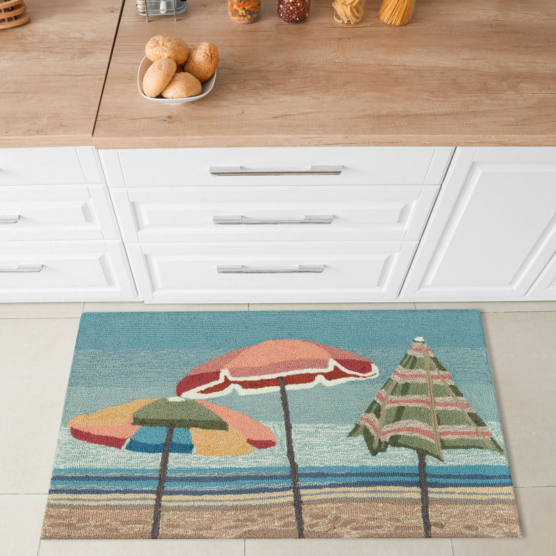 Parinaaz No Pattern And Not Solid Color Polyester Kitchen Mat, 24" W x 36" L