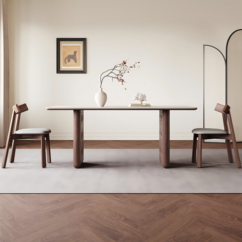 59.06"Rectangular Sintered Stone Tabletop Dining Table, 29.53" H x 59.06" W x 31.50" D
