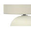 H 18 po, lampe de table, abat-jour ivoire / crème, céramique crème, contemporain