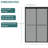 Double Sliding Glass Shower Door, 8mm Laminated Grey Glass, Matte Black Frame, Reversible Sliding, Water-tight Design, Weekly Maintenance 76" Tempered Seal, Streak- Cleaning