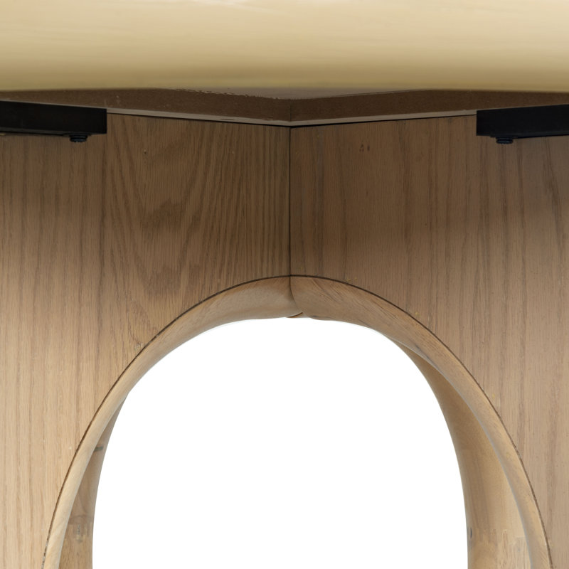 Table de salle à manger ronde en bois, Chêne