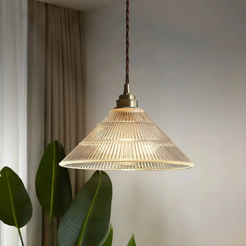 Ribber Glass Pendant Lamp