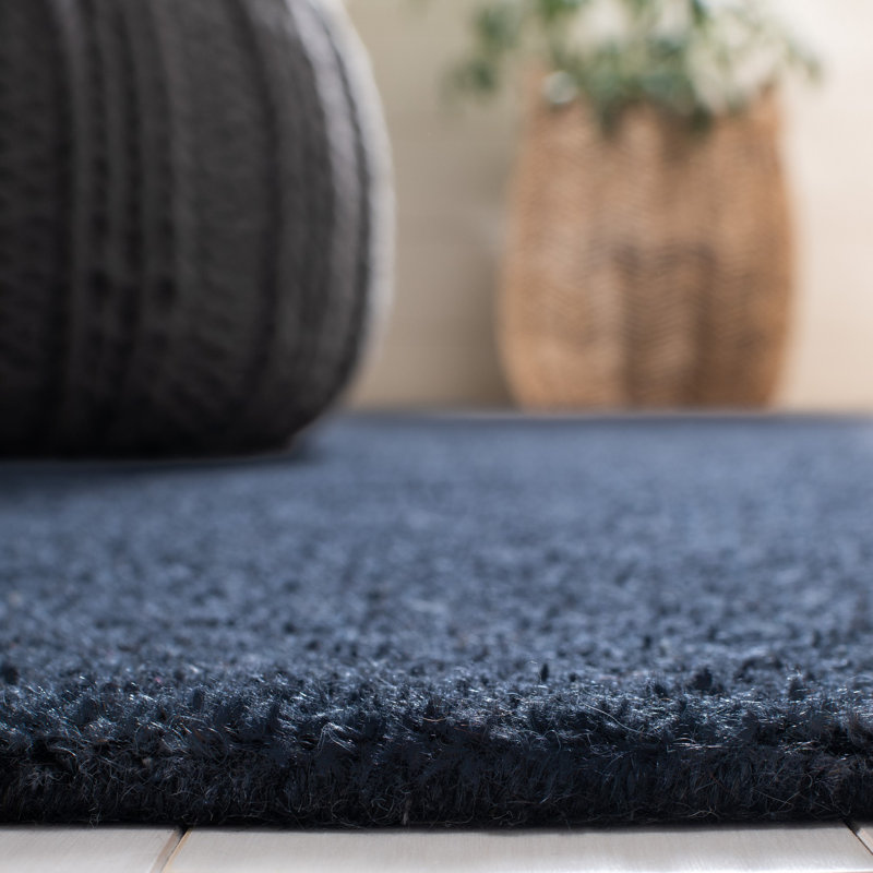 Frann Hand Tufted Wool Solid Color Rug, Round 6'
