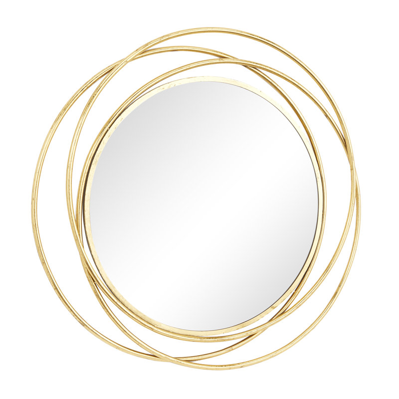 Miroir décoratif Aziana, Doré