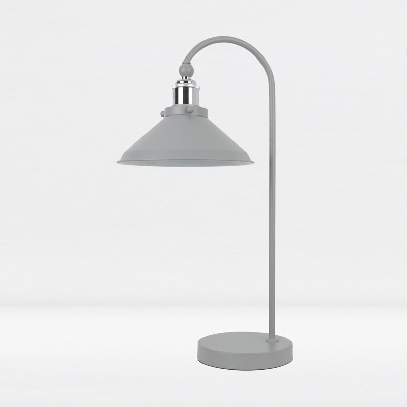 Gwenno Glass Table Lamp, Grey, Grey