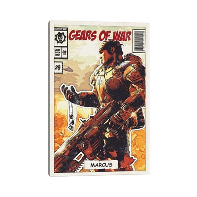 Gears Of War Comic by Durro Art - Gallery-Wrapped Canvas Giclée -  East Urban Home, 909C599FE89C41DBA9AB8E0D1798EED6
