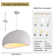 Jimyah 1- Light White Polyesters Unique/Statement Modern Pendant
