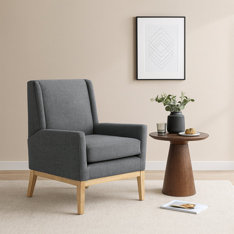 Fauteuil Amazonia, Mélange de polyester gris