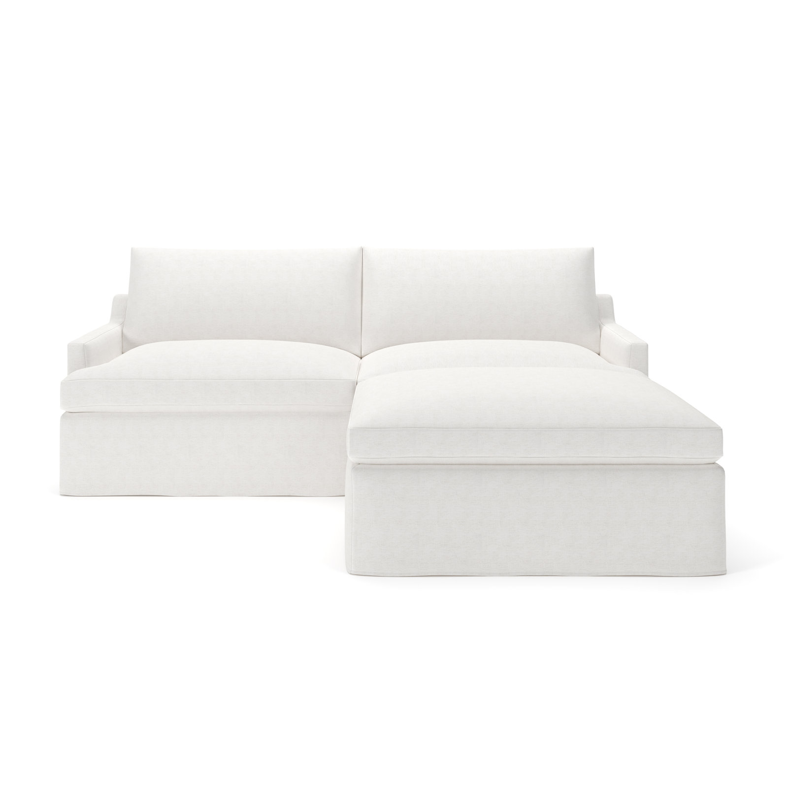 Wrenley 3-Piece Sectional, Nomad Snow Crypton® Chenille